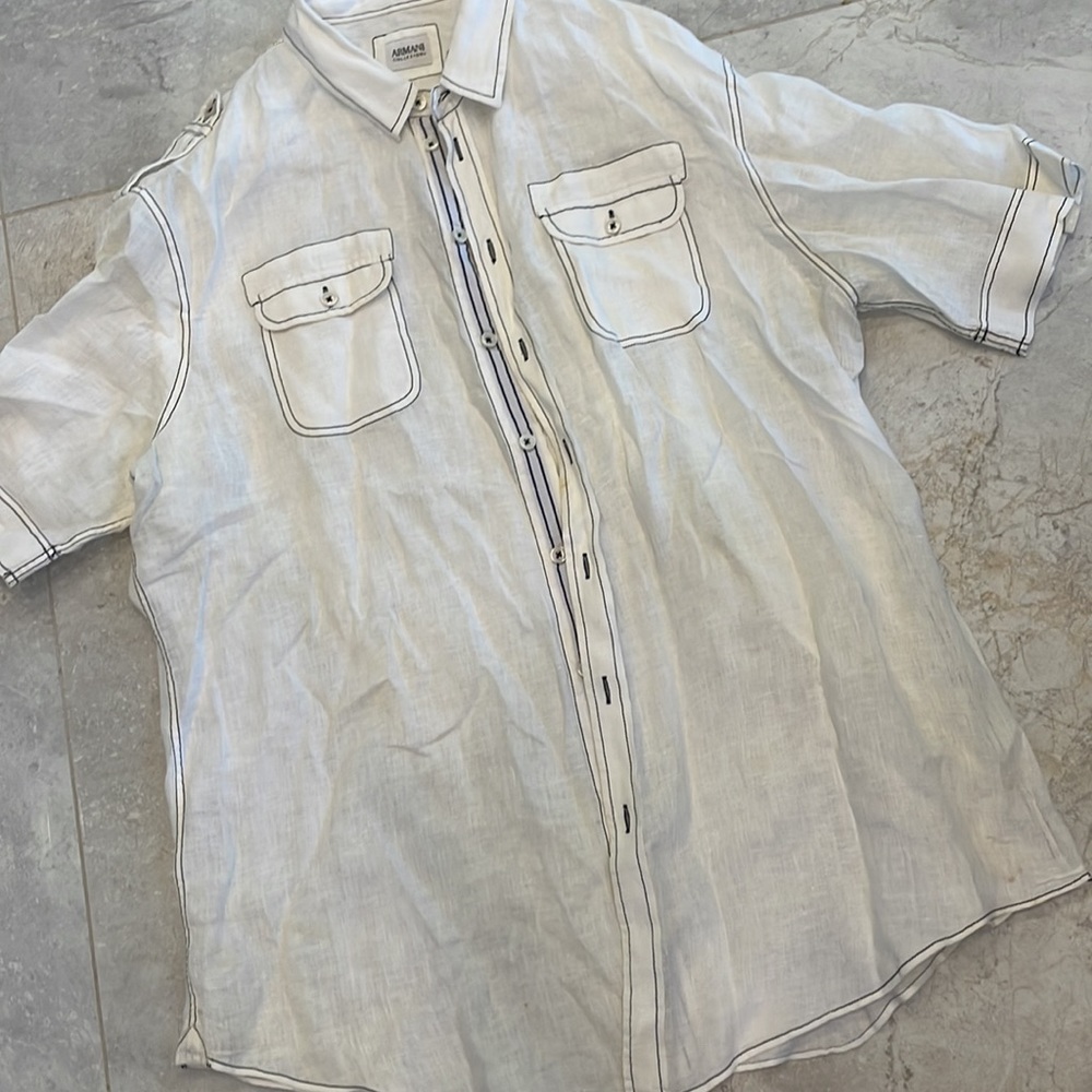 Men’s Armani Collezioni Button Down Shirt - Size L - Picture 2 of 6
